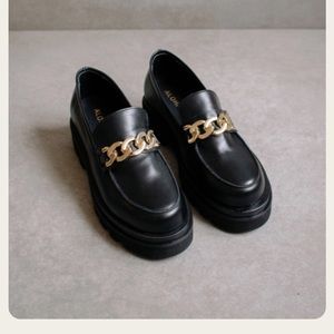 Alohas Track Total Leather Platform Loafer
